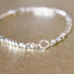 Faceted Sterling Silver Bali Nuggets String..