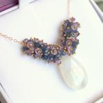 Lilac Tree--amethyst And Sapphire Rondelles With..