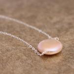 Glow--aaa Quality Pink Coin Pearl And Sterling..