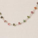 Rainbow--faceted Tourmaline Sterling Silver..
